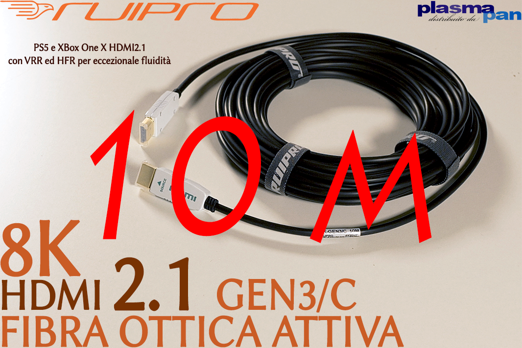 RUIPRO 8K GEN3/C HDMI2.1 Top Fiber HDMI